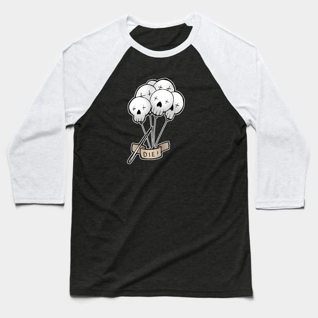 balloon death Baseball T-Shirt by yayzus